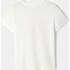 Girl Colorful Eiffel Tower Print T-Shirt, White - Shirts - 2