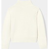 Girl Cablek Knit Sweater, Cream - Sweaters - 2