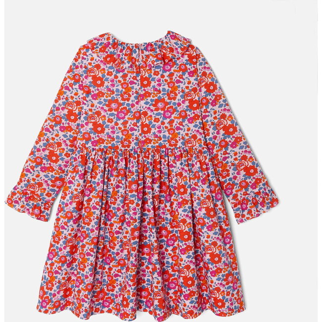 Girl Dress in Liberty Betsy Fabric, Multi - Jacadi Paris
