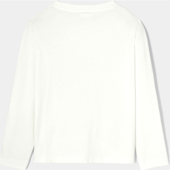 Boy Jockey Print Long Sleeve T-Shirt, White - Shirts - 2