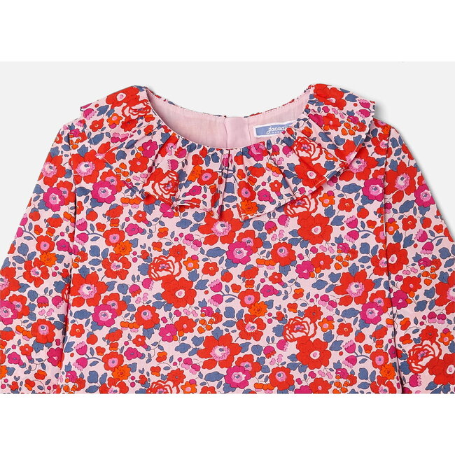 Girl Dress in Liberty Betsy Fabric, Multi - Dresses - 6