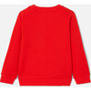 Boy Coat of Arms Print Sweatshirt, Red - Sweatshirts - 2