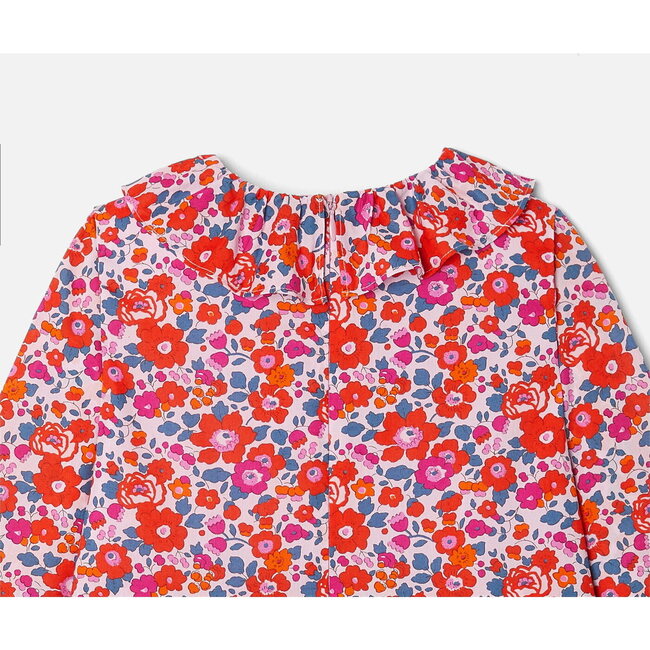 Girl Dress in Liberty Betsy Fabric, Multi - Dresses - 7