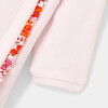 Baby GirlPink Velvet Pajamas with Liberty Eleonor Fabric Trim - Pajamas - 4