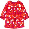 Baby Girl Retro Floral Velvet Dress, Multi - Dresses - 1 - thumbnail