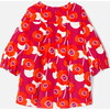 Baby Girl Retro Floral Velvet Dress, Multi - Dresses - 2