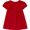 Baby Girl Velvet Holiday Dress, Red - Dresses - 1 - thumbnail