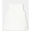Baby Girl Velvet Dress, White - Dresses - 2
