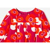 Baby Girl Retro Floral Velvet Dress, Multi - Dresses - 3