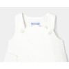 Baby Girl Velvet Dress, White - Dresses - 3