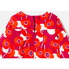 Baby Girl Retro Floral Velvet Dress, Multi - Dresses - 4