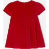 Baby Girl Velvet Holiday Dress, Red - Dresses - 3