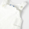 Baby Girl Velvet Dress, White - Dresses - 4