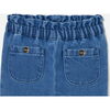 Baby Girl Paper Bag Jeans, Blue - Jeans - 3