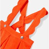 Baby Girl Pinafore Dress, Orange - Dresses - 5