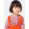 Baby Girl Pinafore Dress, Orange - Dresses - 6
