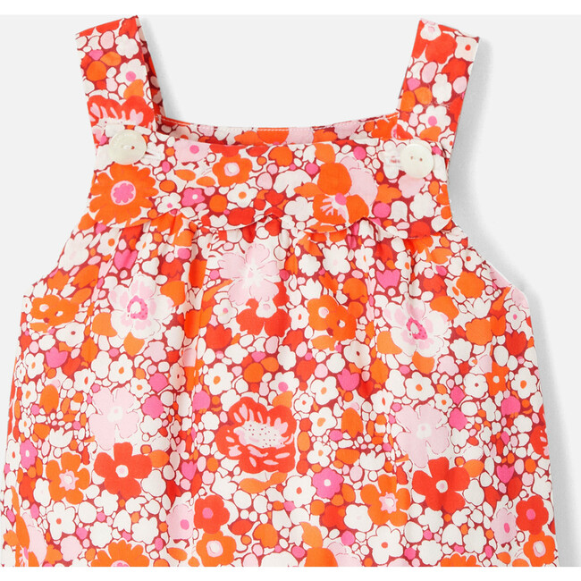 Baby Girl Overalls in Liberty Eleonor Fabric, Multi - Overalls - 4