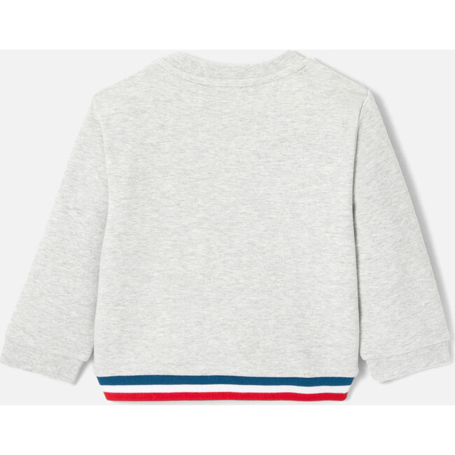 Baby Boy Fleece Sweater, Grey - Sweatshirts - 2