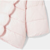Baby Girl Faux Fur Lined Hooded Puffer Jacket, Pink - Coats - 4