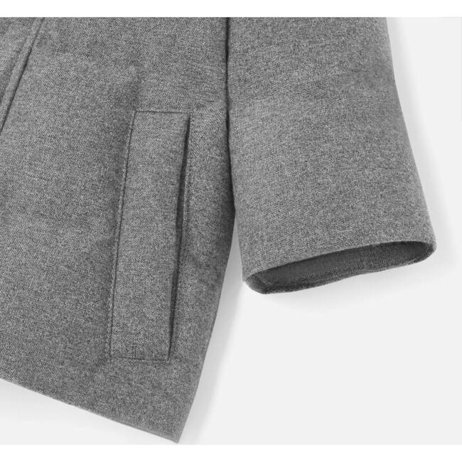Baby Boy Parka, Grey - Coats - 4