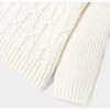Baby Cable Knit Wool and Cashmere Sweater, Cream - Sweaters - 4