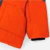 Baby Boy Nylon Hooded Jacket, Orange - Coats - 6