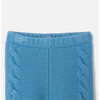 Baby Boy Cable Knit Sweater Set, Blue - Mixed Apparel Set - 4