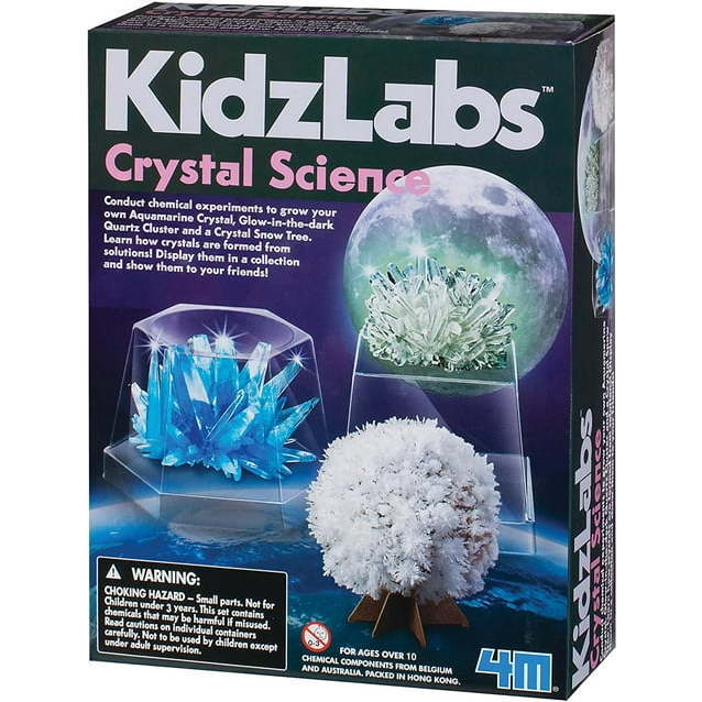 KidzLabs 4M Crystal Science STEM Activity Kit