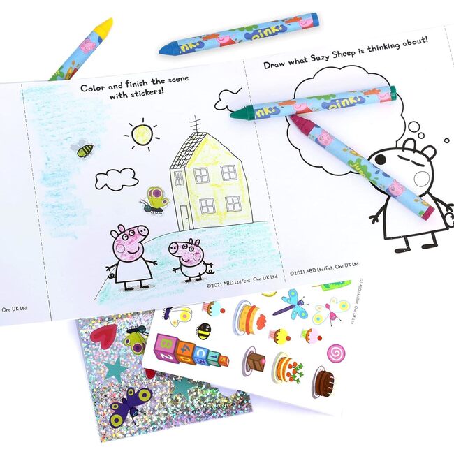 Peppa Pig My Own Creativity Craft Set w/ Color Sticker & Stamp - Arts & Crafts - 2