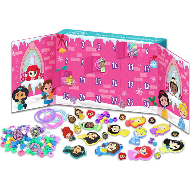 Disney Princess Jewelry Activity Advent Calendar - 24 Gifts Inside & Over 300 Pieces!