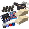 Hot Wheels Wood Car Racers Craft Kit - Marvel Advengers Black Panther & Captain America - Activities - 3