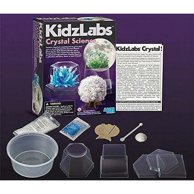 KidzLabs 4M Crystal Science STEM Activity Kit - STEM Toys - 3