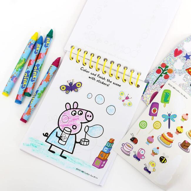 Peppa Pig My Own Creativity Craft Set w/ Color Sticker & Stamp - Arts & Crafts - 6