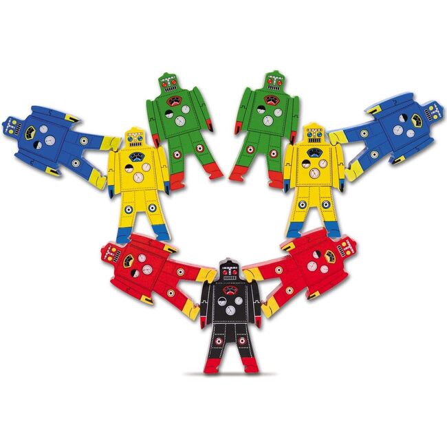 Schylling Wooden Stacking Robot Figure Development Toy - Developmental Toys - 2