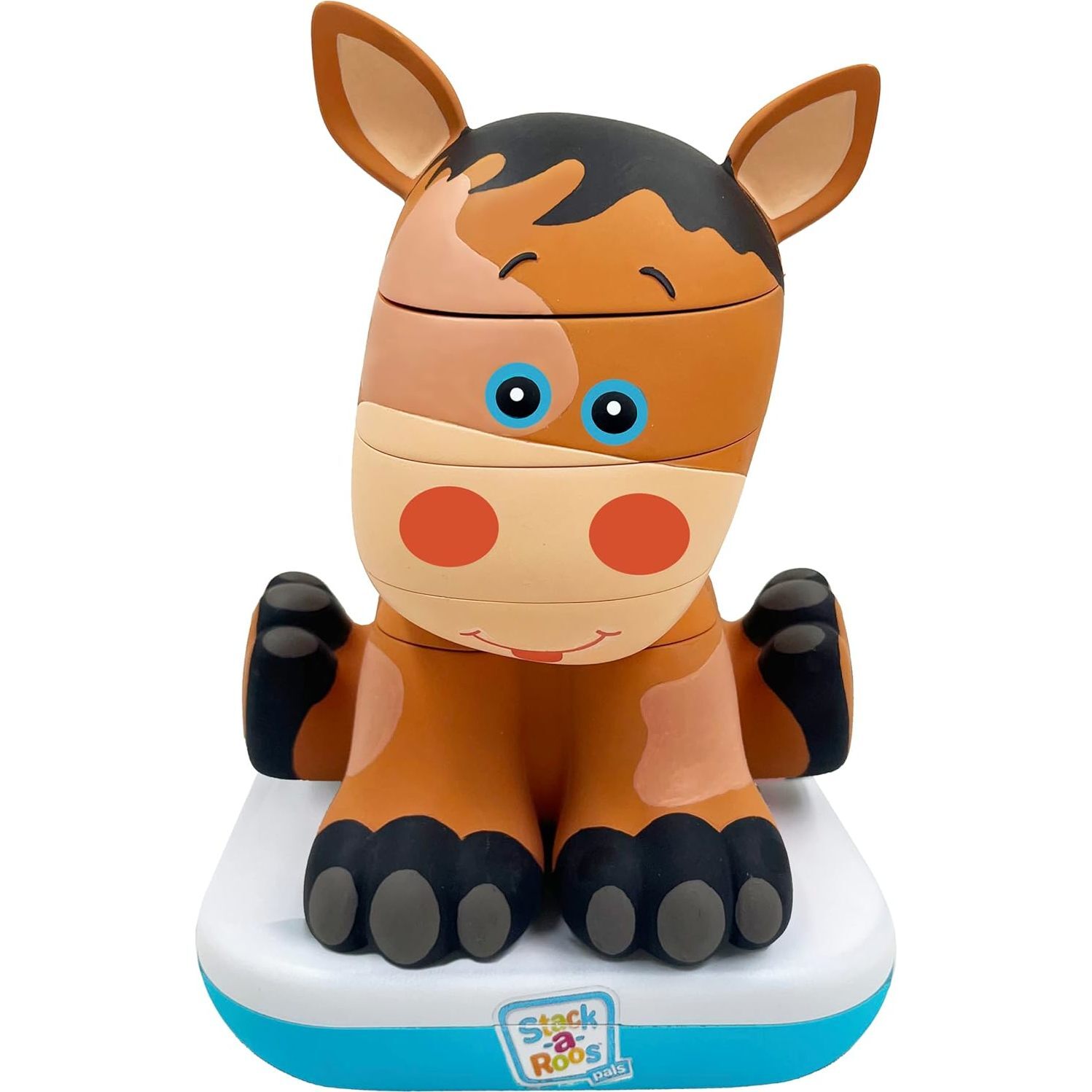 Stack-a-Roos Pals Nesting Stacking Toy w/ Lights & Sounds: Baby Horse - Developmental Toys - 1