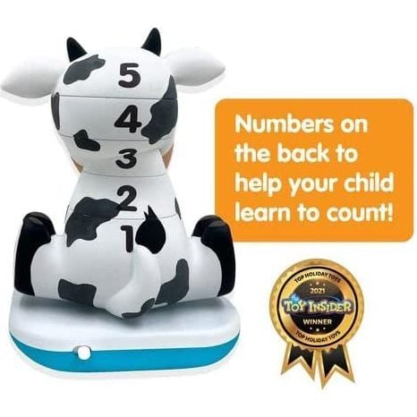 Stack-a-Roos Pals Nesting Stacking Baby Toy w/ Lights & Sounds: Baby Cow - Developmental Toys - 5