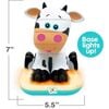 Stack-a-Roos Pals Nesting Stacking Baby Toy w/ Lights & Sounds: Baby Cow - Developmental Toys - 6