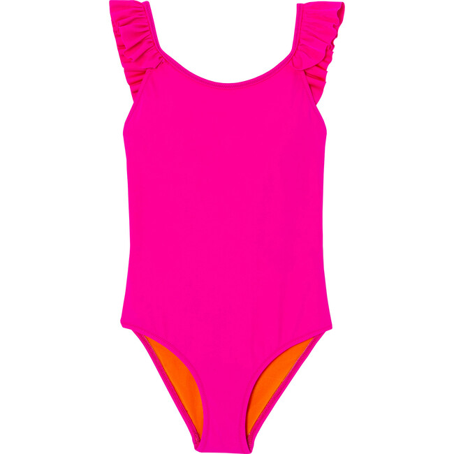 One-Piece UV Swimsuit, Fushia
