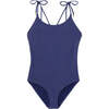 Bahamas One-Piece Sparkle Lurex Swimsuit, Navy Blue & Gold - One Pieces - 1 - thumbnail