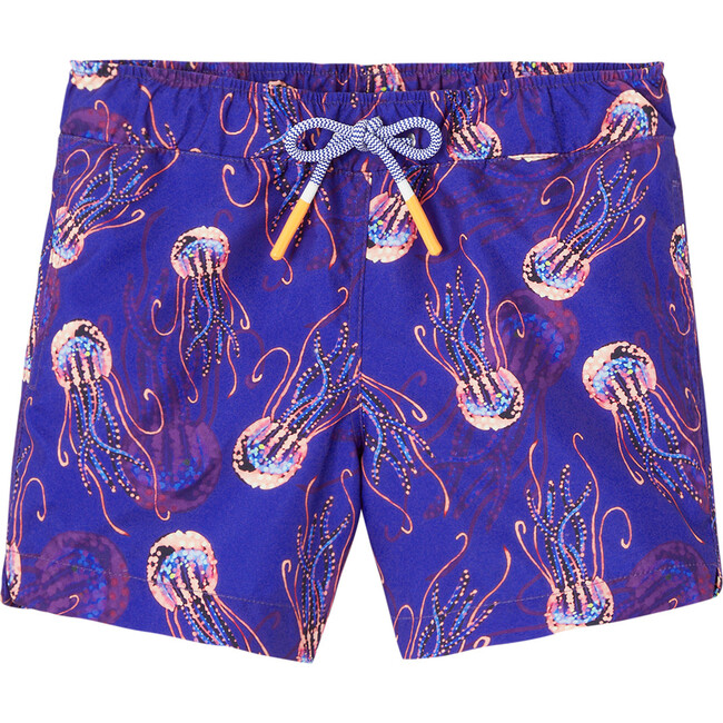 Jellyfish Swim Trunks, Purple & Orange