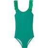 One-Piece UV Swimsuit, Vert Tennis - One Pieces - 1 - thumbnail