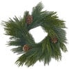 Long Needle Pine & Pinecone Candle Wreath Centerpiece - Wreaths - 1 - thumbnail