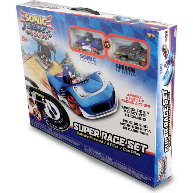 Sonic The Hedgehog All Stars Racing Transformed RC Slot Car Set Race Set - Sonic & Tails - Remote Control - 2