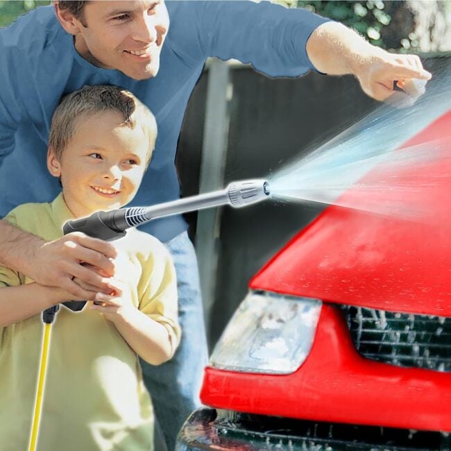 Tuff Tools: Power Washer Pretend Play Toy w/ Water Spray Action & Hose Connecting - Role Play Toys - 2