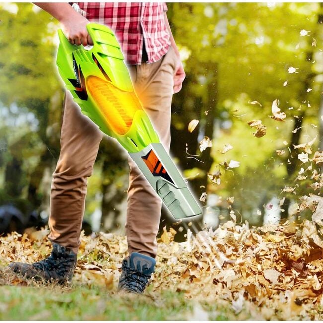 Tuff Tools Pretend Play Leaf Blower Toy w/ Lights & Sounds - Role Play Toys - 2