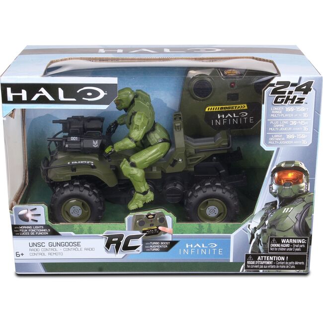 NKOK Halo Infinate Gungoose & Master Chief 2.4 GHz Radio Control - W/ Turbo Boost - Remote Control - 2