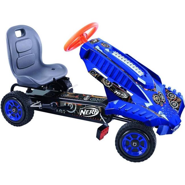 Nerf Striker Ride-On Pedal Go-Kart - Blue - Outdoor Games - 1