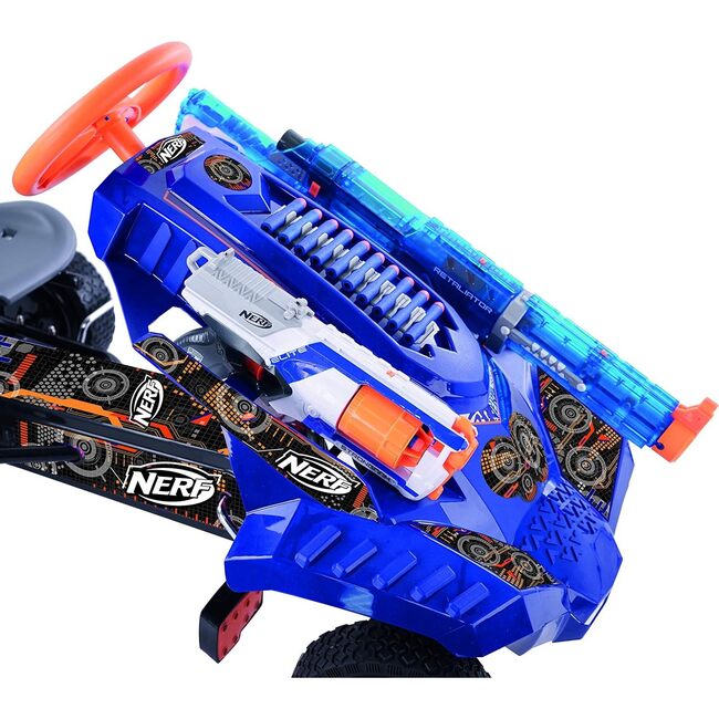 Nerf Striker Ride-On Pedal Go-Kart - Blue - Outdoor Games - 3