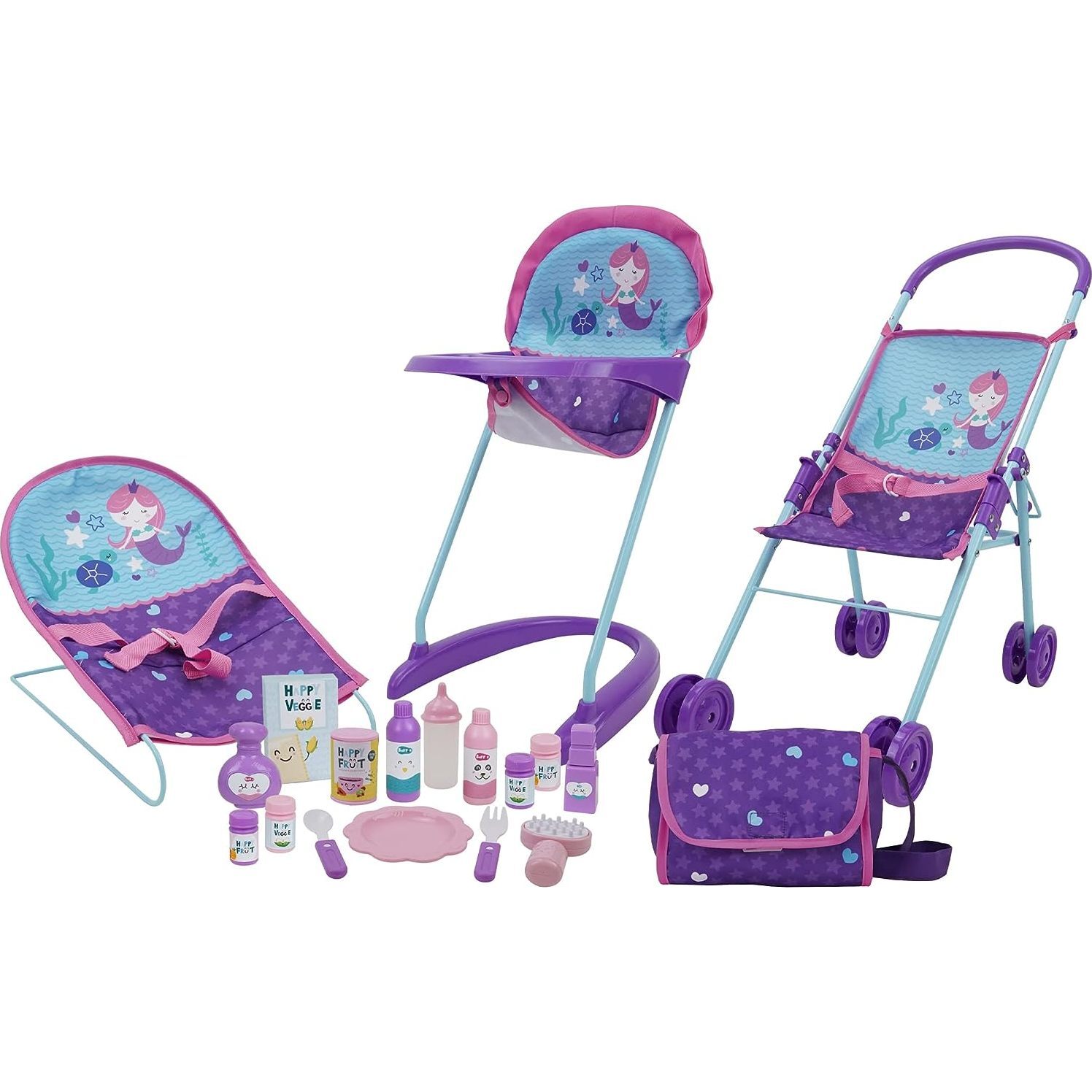 Mermaid 19 Piece Doll Accessory Set - Doll Accessories - 1