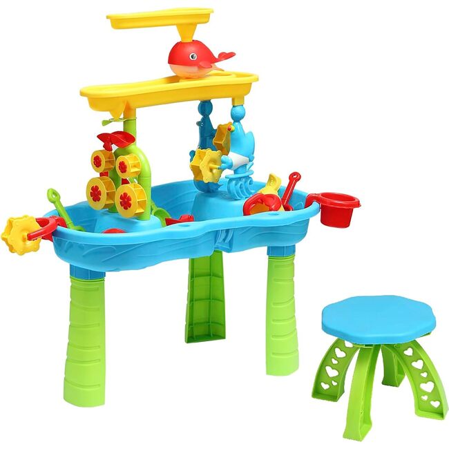 Trimate Toddler Sensory Sand and Water 3 Tier Table w/ Chair